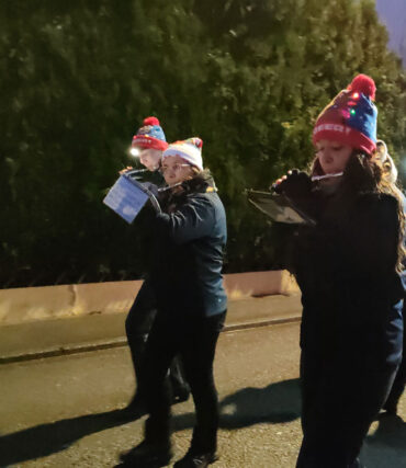 Parade de noel de golbey 2024 avec l'orchestre d'harmonie