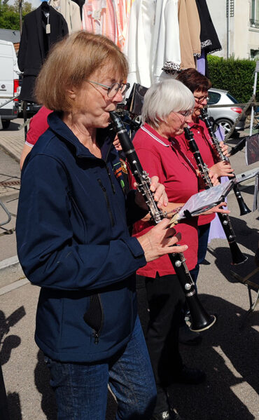 L'orchestre d'harmonie à la foire aux beignets râpés 2025 à Golbey