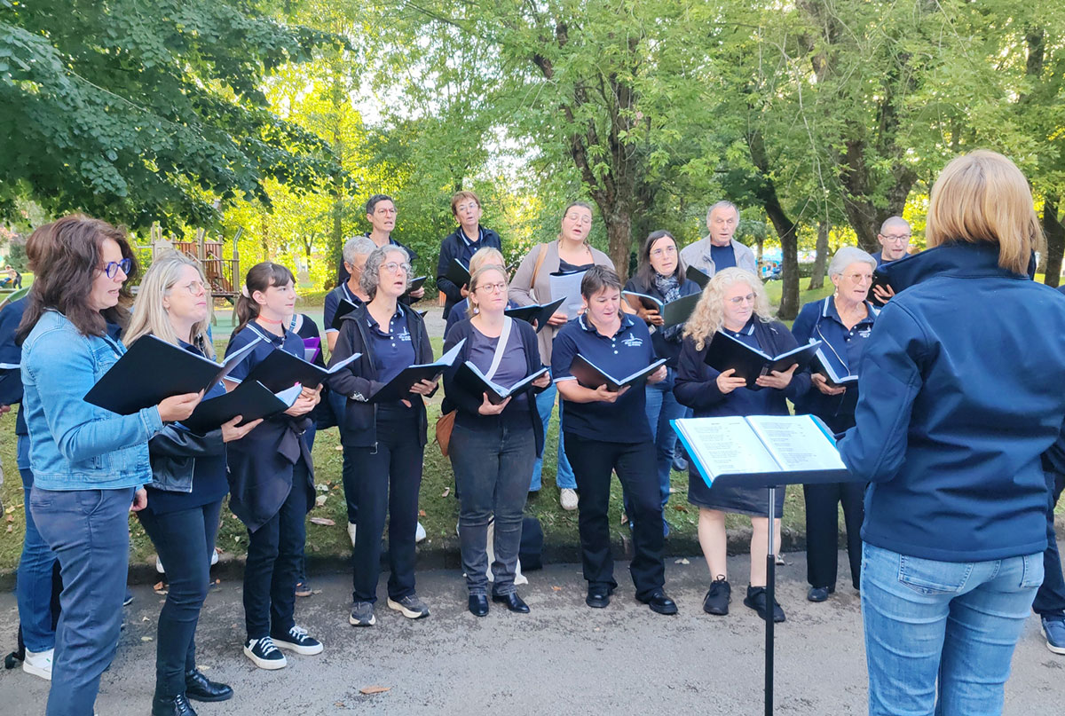 2025-09-05 - soirée des associations de Golbey avec l'école de musique et la chorale coup de choeur