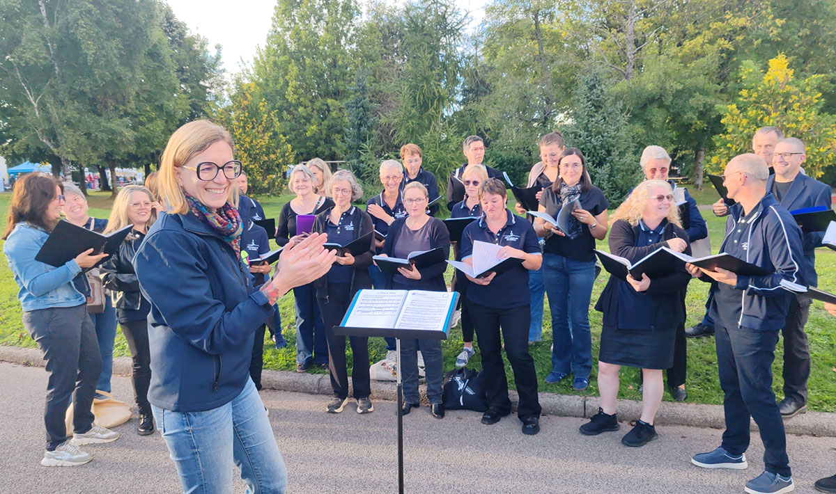 2025-09-05 - soirée des associations de Golbey avec l'école de musique et la chorale coup de choeur