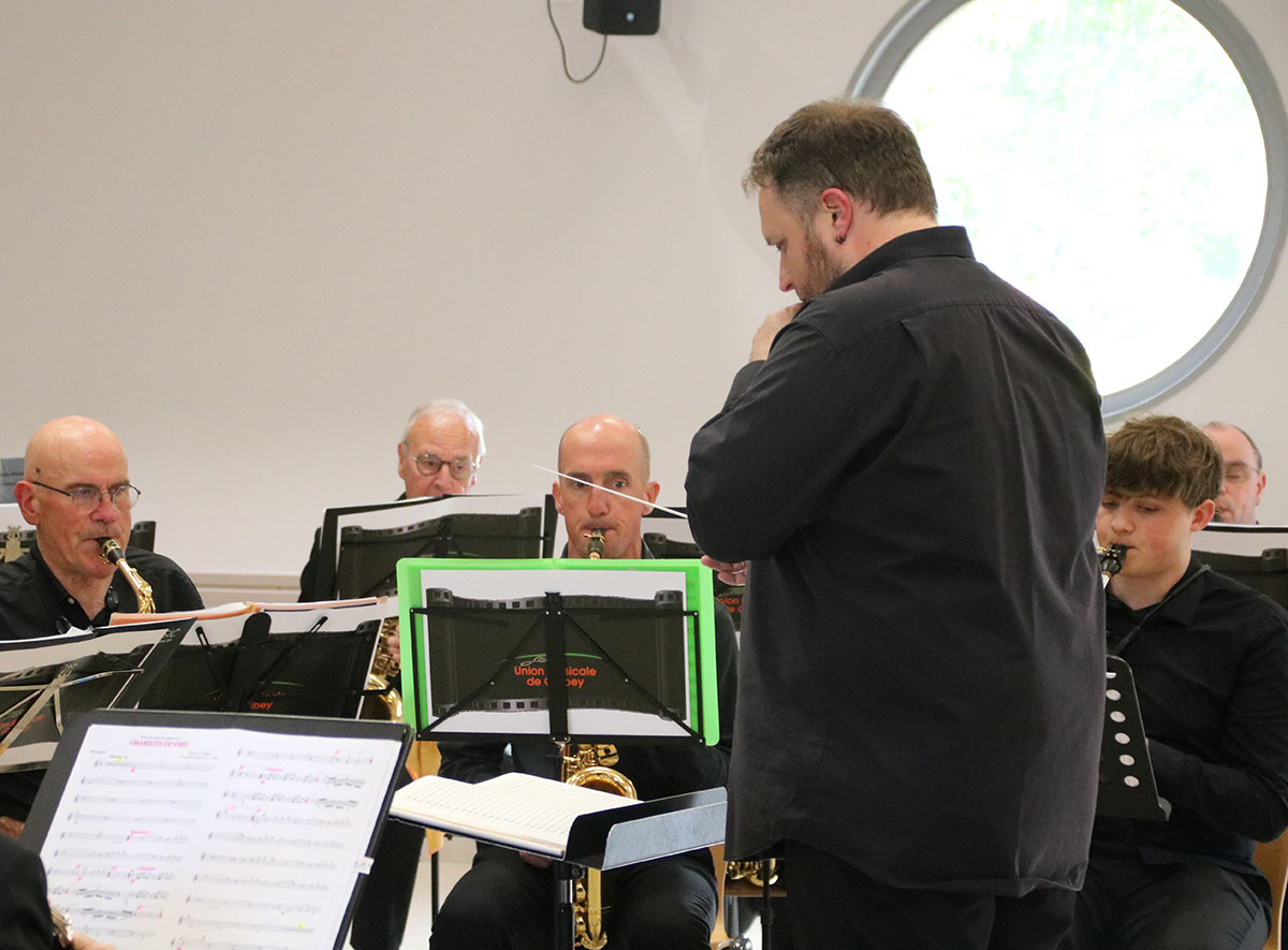 L'orchestre d'harmonie de Golbey en représentation à Jeuxey pour le concert de Printemps
