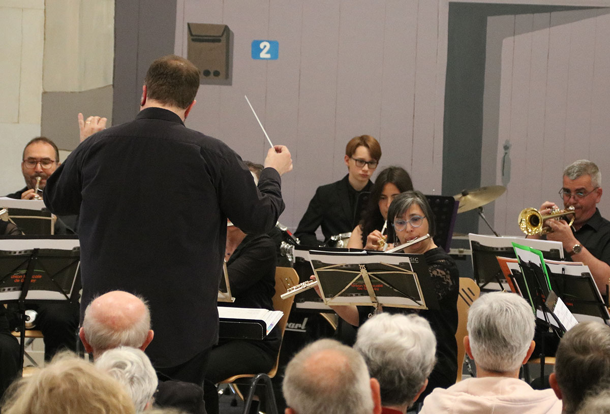 L'orchestre d'harmonie de Golbey en représentation à Jeuxey pour le concert de Printemps