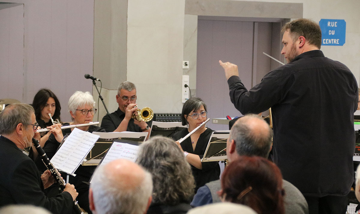 L'orchestre d'harmonie de Golbey en représentation à Jeuxey pour le concert de Printemps