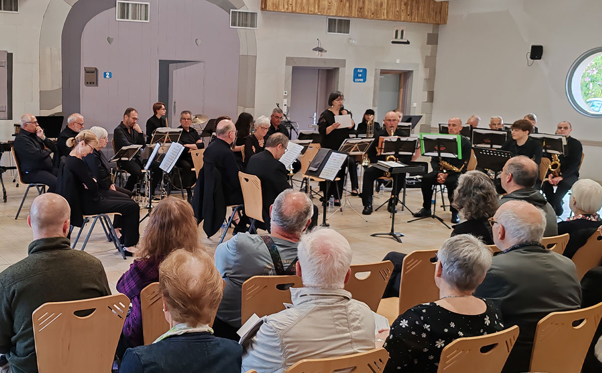 L'orchestre d'harmonie de Golbey en représentation à Jeuxey pour le concert de Printemps