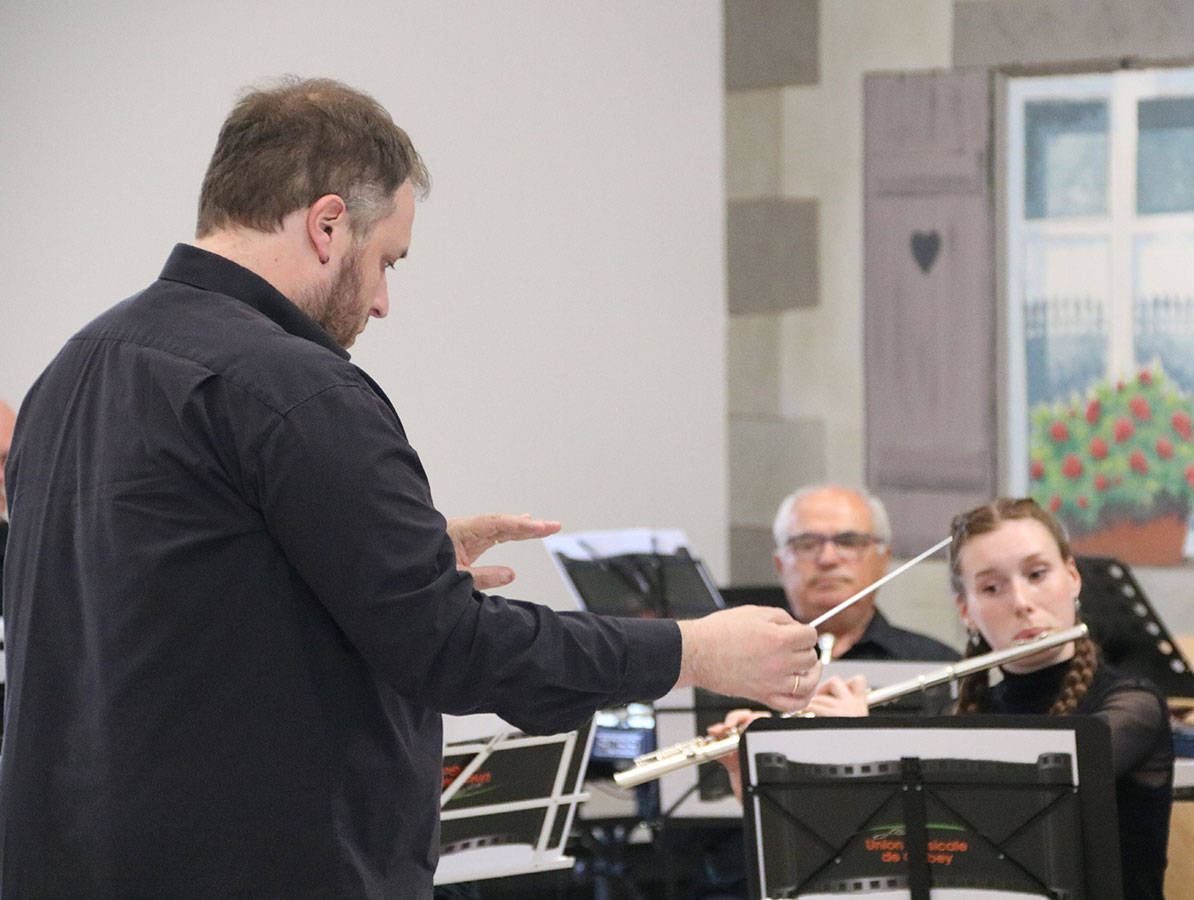 L'orchestre d'harmonie de Golbey en représentation à Jeuxey pour le concert de Printemps