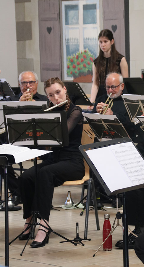 L'orchestre d'harmonie de Golbey en représentation à Jeuxey pour le concert de Printemps