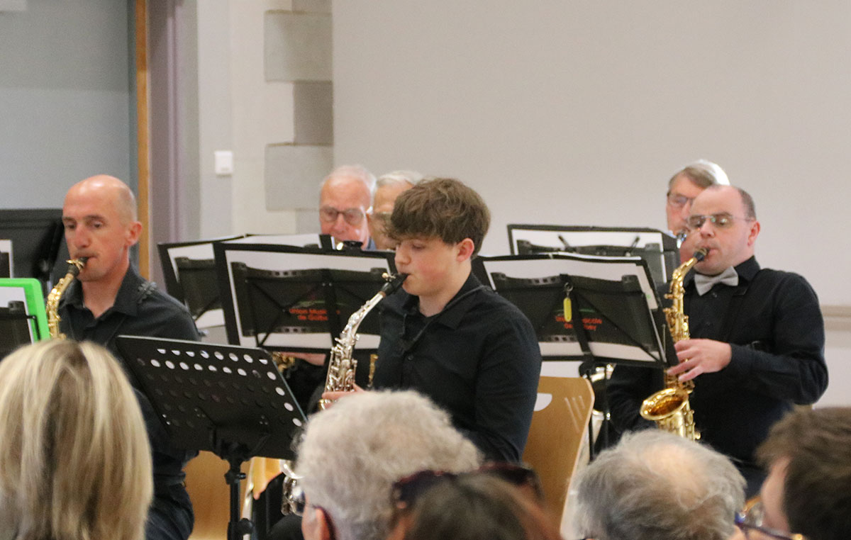 L'orchestre d'harmonie de Golbey en représentation à Jeuxey pour le concert de Printemps