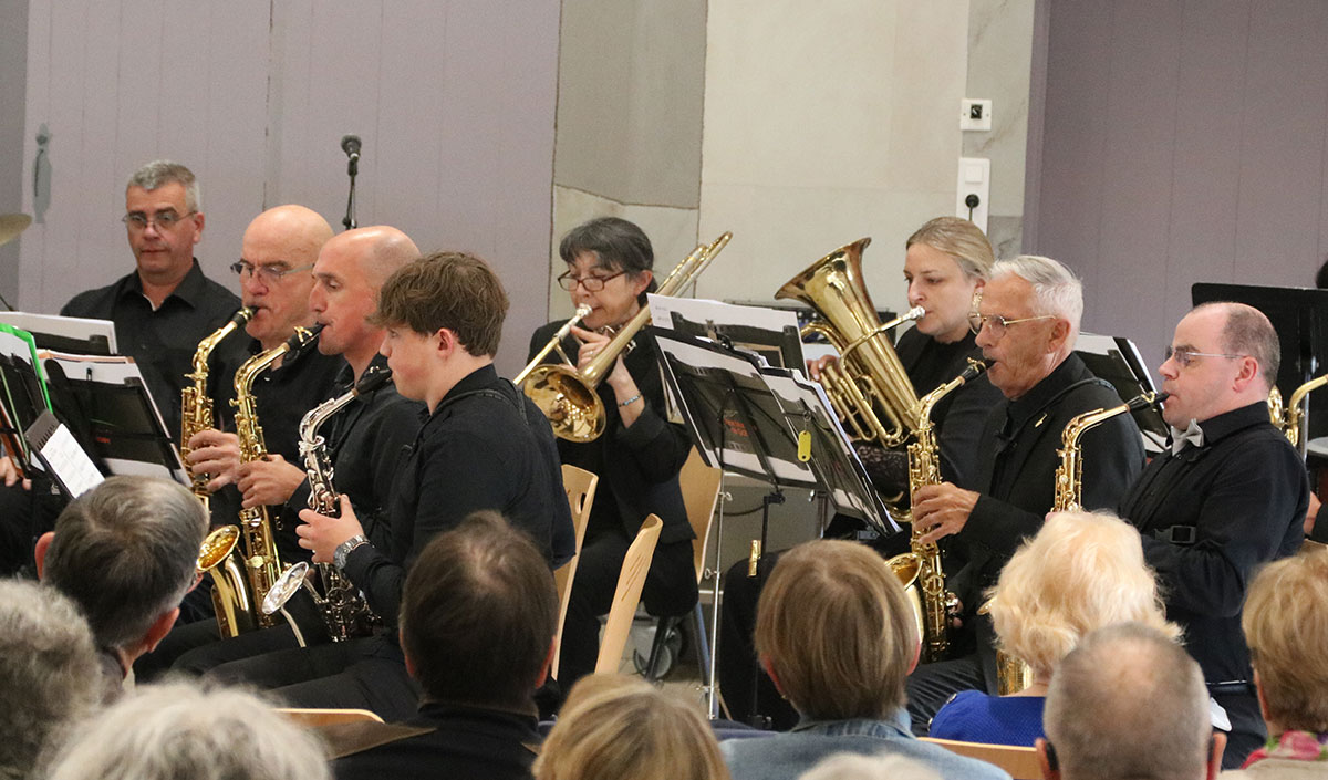 L'orchestre d'harmonie de Golbey en représentation à Jeuxey pour le concert de Printemps