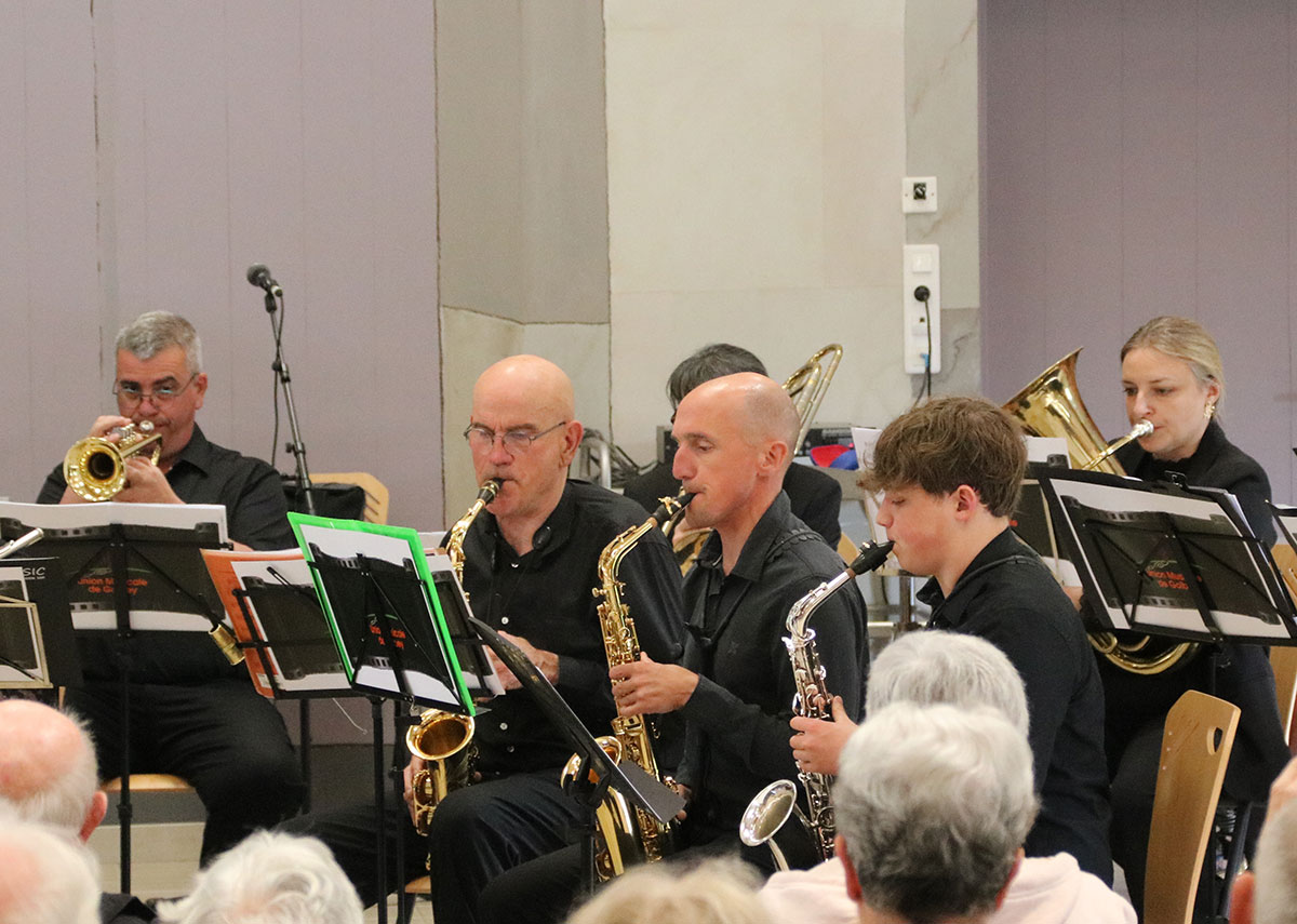 L'orchestre d'harmonie de Golbey en représentation à Jeuxey pour le concert de Printemps